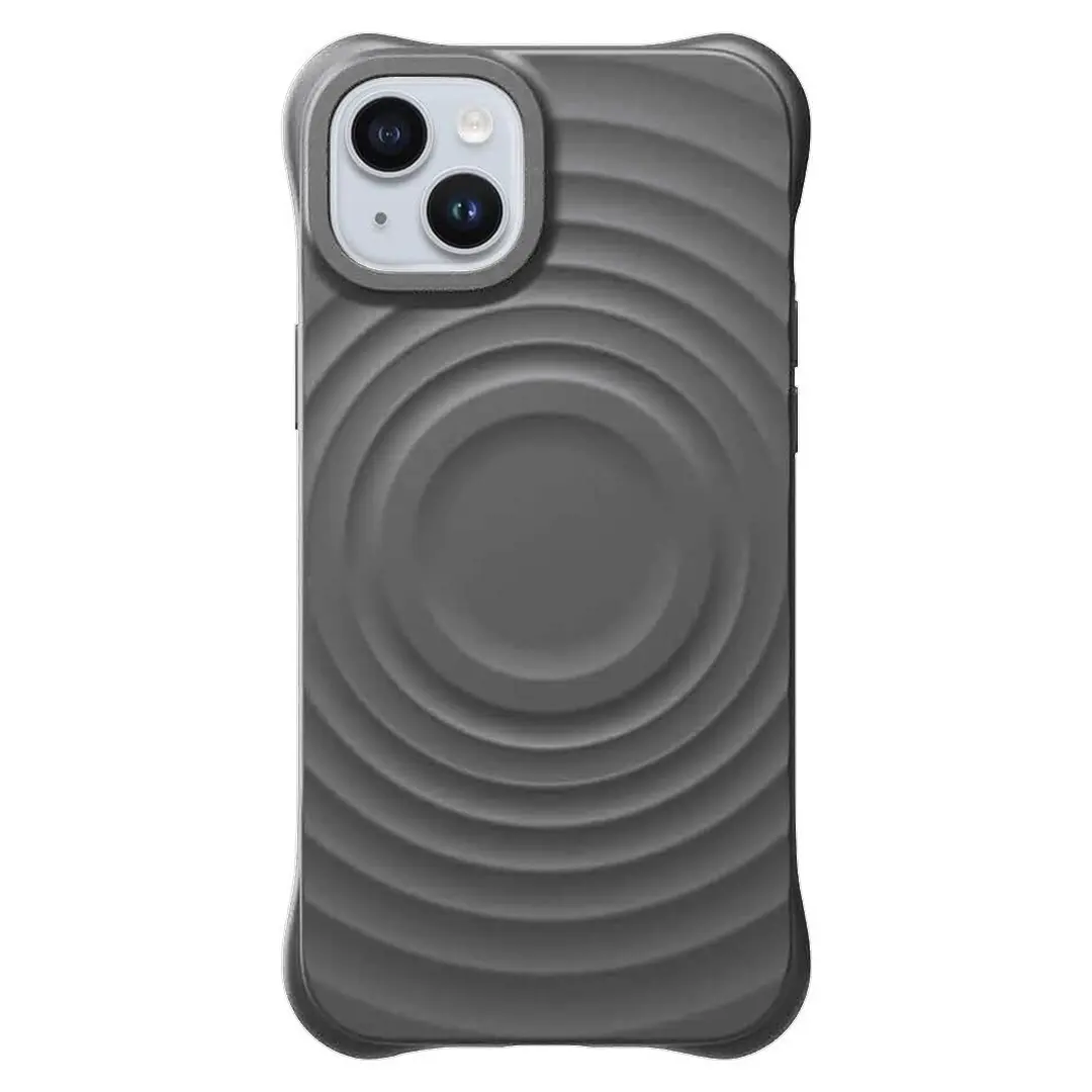 iPhone 15 Plus/iPhone 14 Plus Magsafe Water Ripple Tpu Case Gray